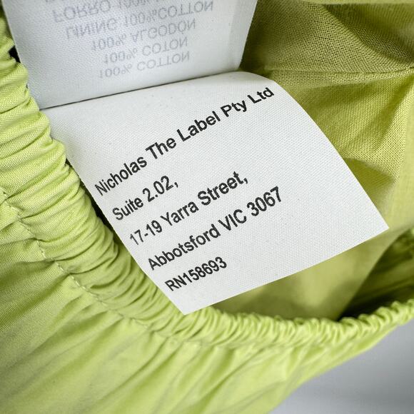 NWT Nicholas Women's Lime Cutout Berta Short Sleeves Mini Dress Size‎ 2 - Picture 12 of 12